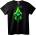 NOONEBRAND Тениска Grinch Зелен - 3XL, Black