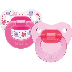 Wee Baby Залъгалки Wee Baby - 2 броя, 6-18 м, розови (438) - baby