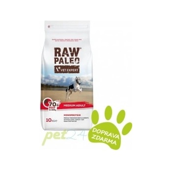 Vetexpert RAW PALEO BEEF Puppy Medium 10 KG
