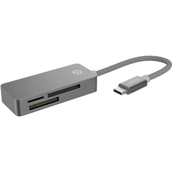 Kanex Premium Thunderbolt 3 USB-C Card Reader - четец за карти памет за мобилни устройства с USB-C (тъмносив)