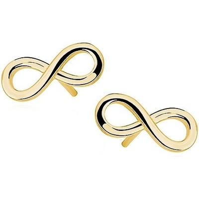 Lafira pozlacené stříbrné náušnice Infinity Z0956
