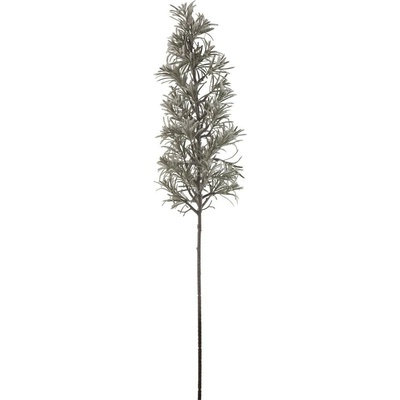 Zelená zasněžená dekorační větev borovice Pine Snowy 110 cm J-Line by Jolipa
