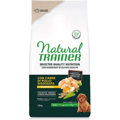 Natural Trainer Selected Quality Nutrition Puppy Small & Toy Chicken 2 x 1,5 kg