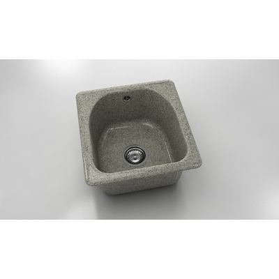 FAT Кръгла мивка Classic 217, Granicite, 255 Tweed, с включен сифон