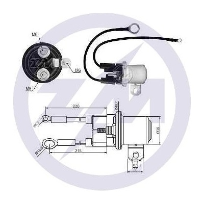 Pomocný spínač startéru Mitsubishi M9T80472