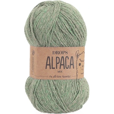 Příze DROPS Alpaca mix 7323 - zelená mlha