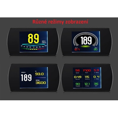 STU SE162 Palubní DISPLEJ 3" LCD, OBDII, FULL