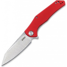 KUBEY Flash Liner Lock Flipper Folding Knife Red G10 Handle KU158D