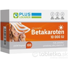 Plus lekareň Betakarotén 10 000 IU 100 kapsúl