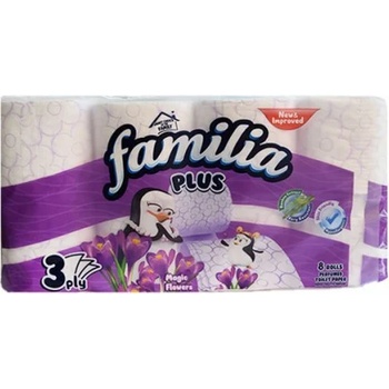Familia (хартия) Тоалетна хартия Familia Plus Magic Flowers 8бр