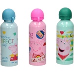 Kids Licensing Алуминиево шише KIDS Licensing - Peppa Pig, 500 ml, асортимент (PP17040)