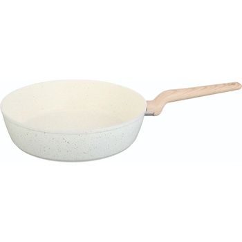 Voltz Дълбок тиган Voltz Nice OV54419E26D, 26x7 см, Незалепващо покритие, Индукция, Кремав меланж (OV54419E26D)