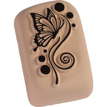 Tetovací razítko LaDot Motýl na květu 2 STŘEDNÍ