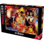 Anatolian Пъзел Anatolian от 1500 части - Вълчица (P4562)