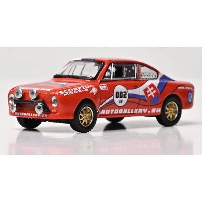 IXO MODELS 1: 64 Škoda 130RS ЧЕРВЕНА със словашко знаме. Ограничено издание 1008 бр