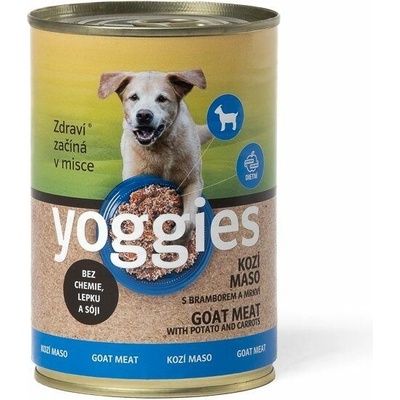 Yoggies kozí konzerva s bramborem a mrkví 400 g