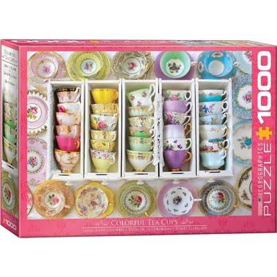 EUROGRAPHICS - Puzzle Tea Cups Boxes - 1 000 piese
