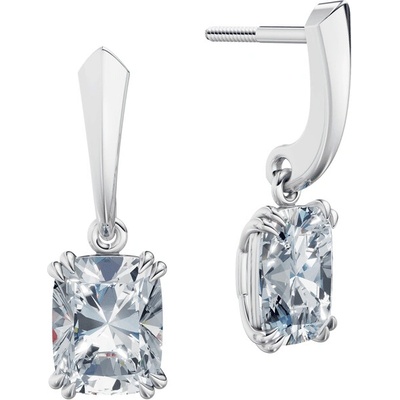 DF dámske náušnice 6438, bílé zlato s laboratorními diamanty o celkové váze 4.00 ct VS1/F