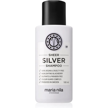 Maria Nila Sheer Silver Shampoo шампоан, неутрализиращ жълтите нюанси 100ml