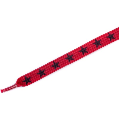 Tobby STARS Dětské elastické ploché červené/černé