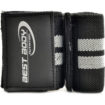 Best Body nutrition Bandáže zápěstí Wrist wrap černo šedé