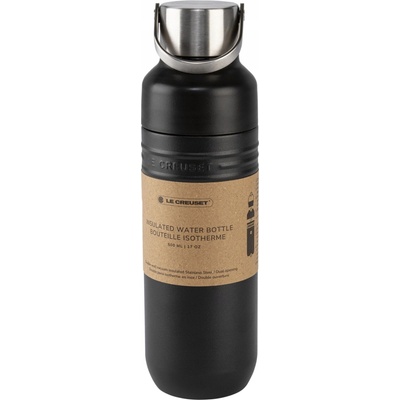 Le Creuset termo láhev na vodu On The Go 500 ml černá matná