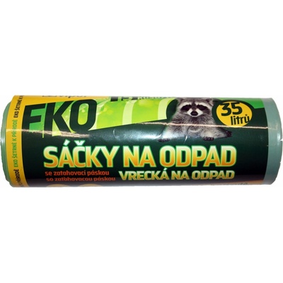 Vipor Pytle zatahovací Oxo Eko 35L 25µm 15ks zelený