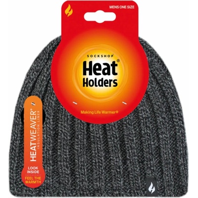 Pánska Heat Holders teplá zimná čiapka ALDER sivá s termo podšívkou