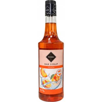 RIOBA Barový sirup na drinky Broskyňový BRATISLAVA 0,7 l