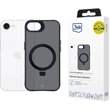 3mk Protection 3mk Smoke Case Mag&Stand за Apple iPhone 16E - черен (5903108646543)
