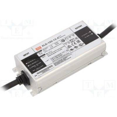 MEAN WELL XLG-100-12-A Napájecí zdroj: spínaný; LED; 96W; 12VDC; 8A; 100÷305VAC; IP67; XLG