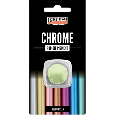 Rub-on chromový prášek Pentart 0.5 g - zelená
