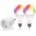DELTACO Смарт комплект DELTACO SH-KIT01, Контакт, 2 x LED крушки, Google Assistant, Alexa (DELT-SH-KIT01)