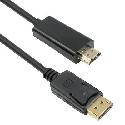 Кабел DeTech DP HDMI M/M, 14+1 cooper, 5м, Черен - 18275 (18275)