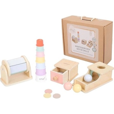 eliNeli Sada montessori motorických hraček pro děti od 3 let edukativní box – Sleviste.cz