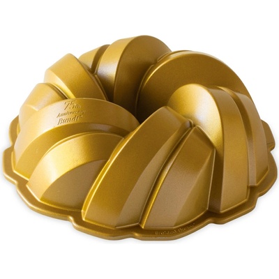 Nordic Ware forma bábovka Anniversary 75th Propletená zlatá 2,4 l