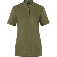 Karlowsky Dámska gastro košeľa KY135 Moss Green ca. Pantone 7764C