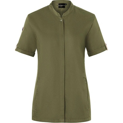 Karlowsky Dámska gastro košeľa KY135 Moss Green ca. Pantone 7764C