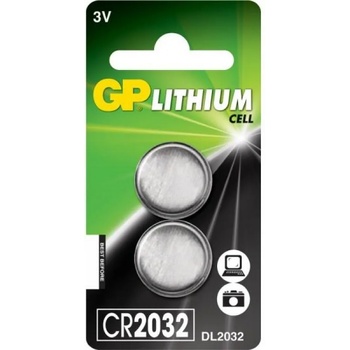 GP Batteries Бутонна батерия литиева gp cr2032 3v 2 бр. в блистер - цена за 1 бр. батерия- gp (gp-bl-cr2032-7u2)