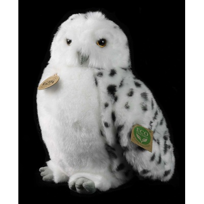 Eco-Friendly Rappa sova/sovice sněžná s otáčející hlavou 28 cm