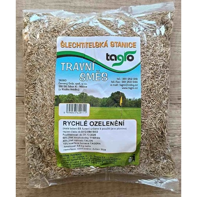 Travní směs rychlé ozelenění