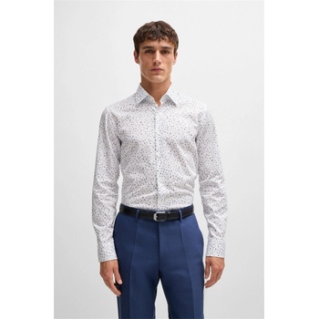 HUGO BOSS H-Hank Kent Slim Fit Shirt - Light Blue