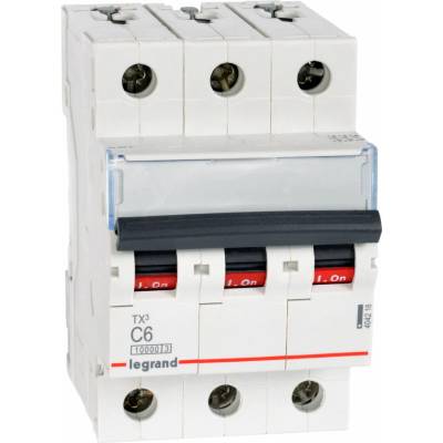Legrand 3P C 6A 10kA AC S313 TX3 404218