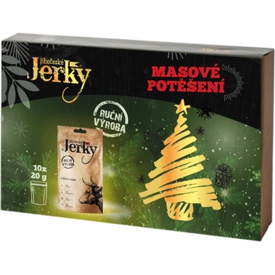 Jihočeské Jerky Vánoční masové potěšení 10 x 20 g