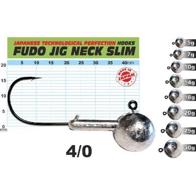 FUDO JIG PROFI Slim s nálitkem vel.4 25g 3ks