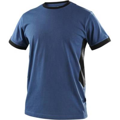 CXS Tričko CXS OWEN, pánské, krátký rukáv 161049943695 XL Modrá ocelově/černá