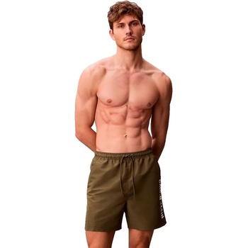 Calvin Klein Бански гащета Calvin klein LV00N61047 swimming boxer - Green (Brush Green)