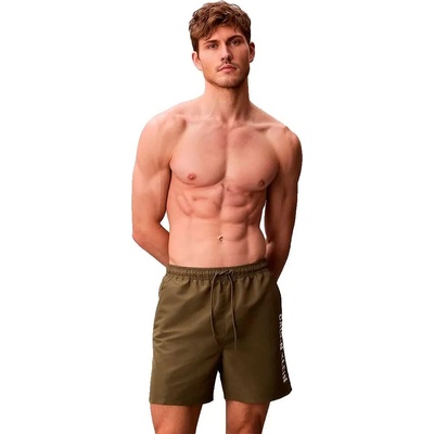 Calvin Klein Бански гащета Calvin klein LV00N61047 swimming boxer - Green (Brush Green)