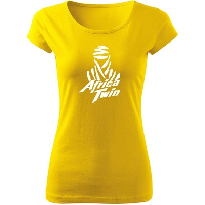 Tričko Dakar Africa Twin dámske tričko Žltá Biela