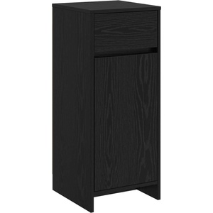 vidaXL Шкаф за баня Черен дъб 35 x 36, 5 x 85 см Инженерна дървесина (890745)